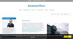 Desktop Screenshot of kierdorfwein.de